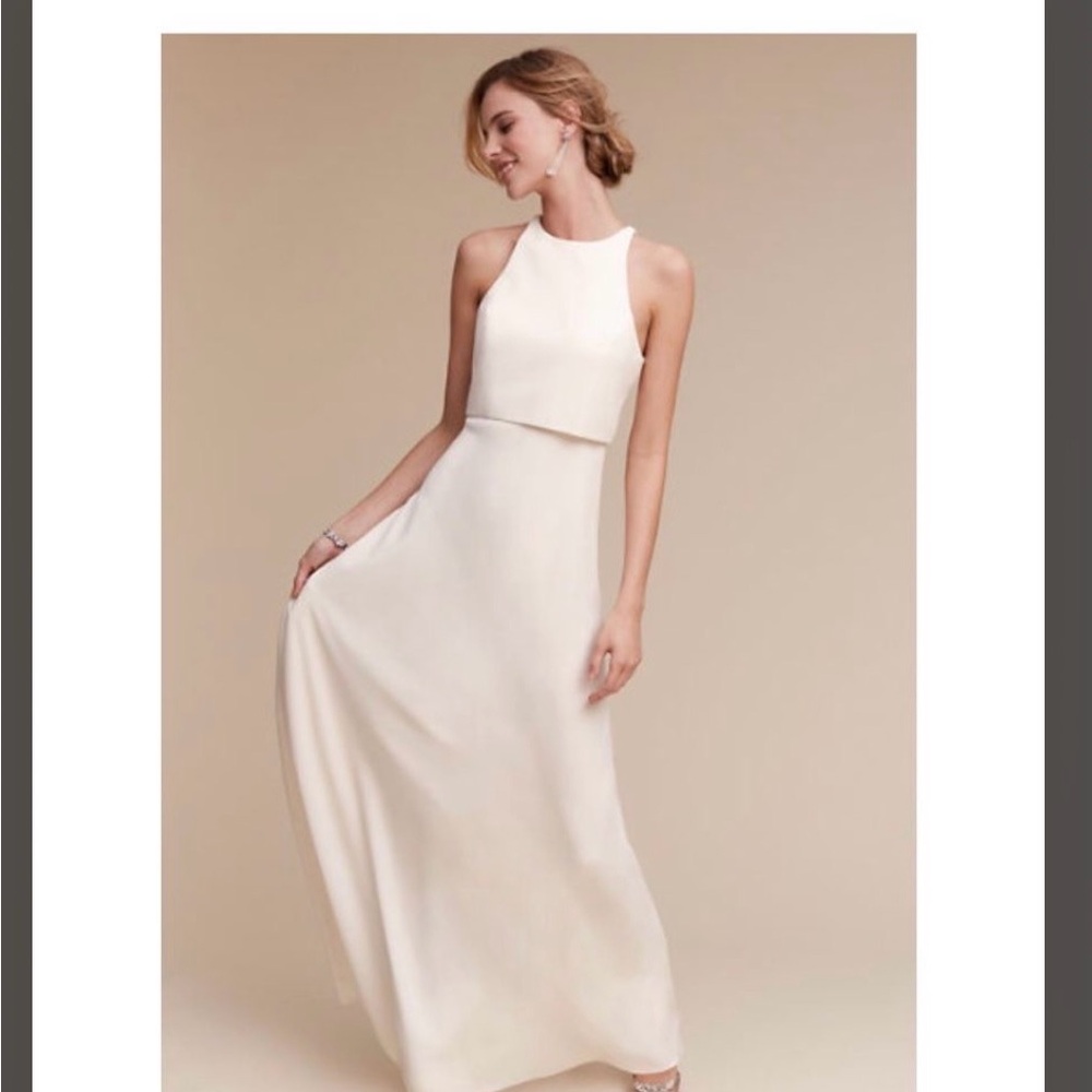 BHLDN Jill Stuart Iva Crepe Maxi Dress
